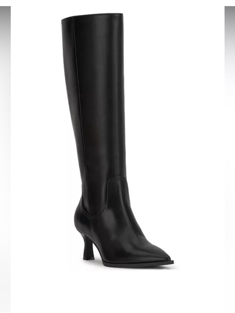 INC International Concepts Black Over-the-Knee Pointed-Toe Boots